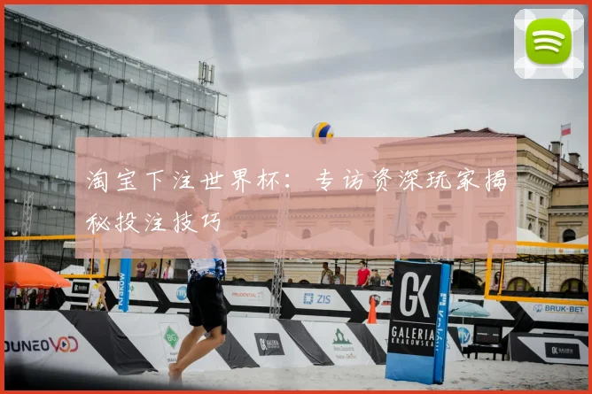 淘宝下注世界杯:专访资深玩家揭秘投注技巧